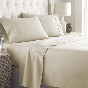 Bamboo Sheets 6 piece set King/Cal King Beige